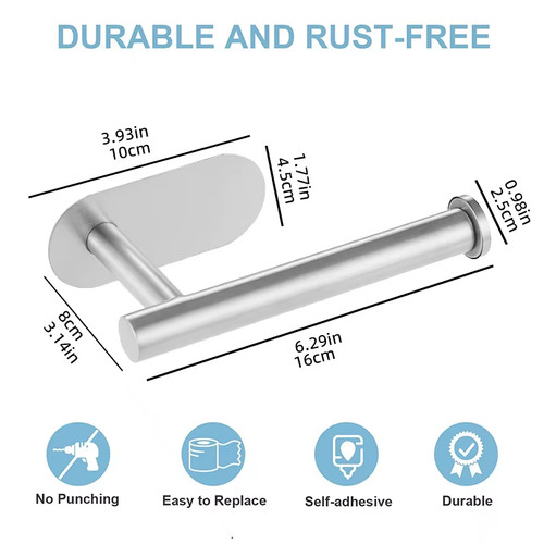 Stainless steel toilet paper - stainless,