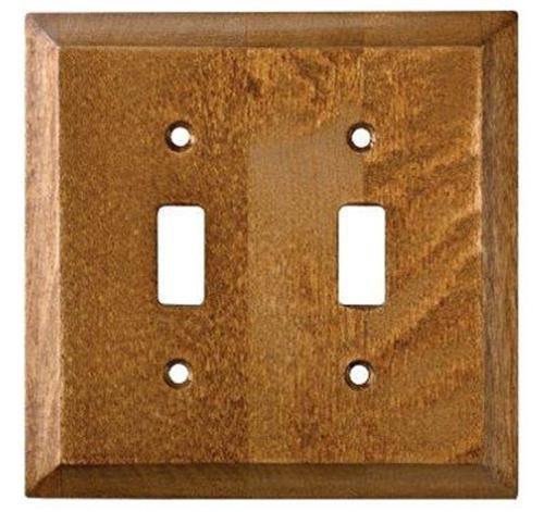 Pack wood double switch - wood,