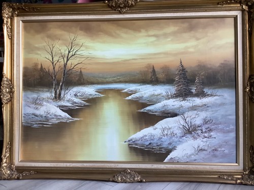 Vintage oil painting - oil,