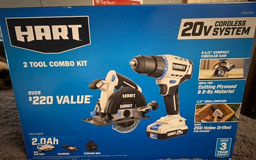 Hart 20v tool combo kit - 20v, (20v