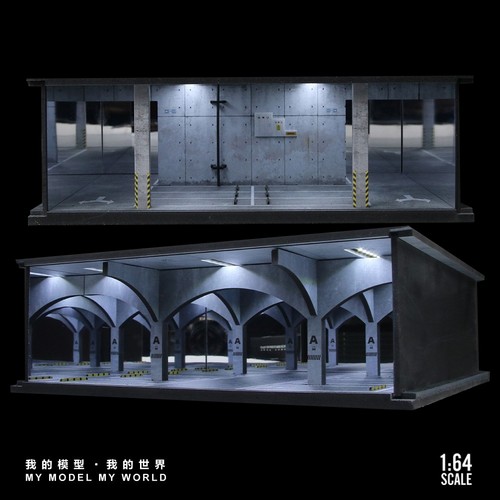 Garage diorama model led - diorama,
