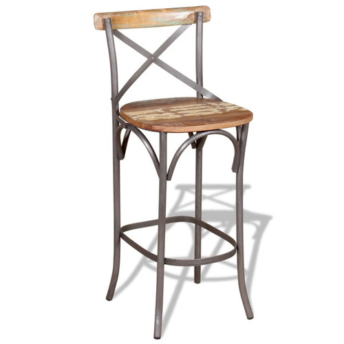 Bar chair solid reclaimed wood - chair,