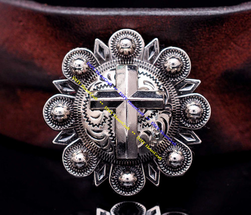 Antique silver cross berry - silver,