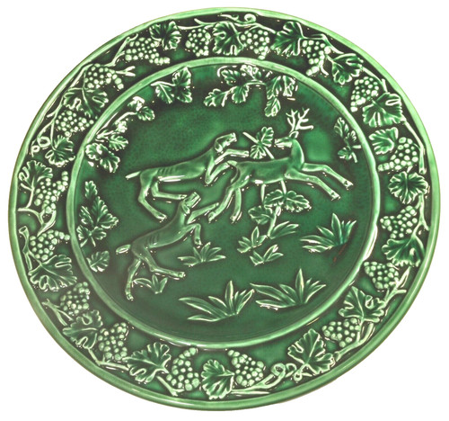 Green majolica maiolica - green,