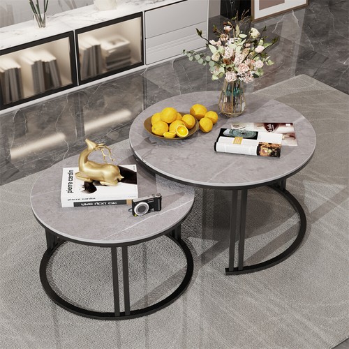 2pcs marble round - 2pcs,