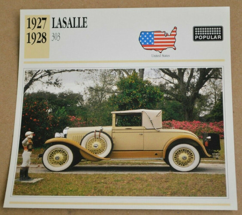1927 lasalle 303 info spec - info,