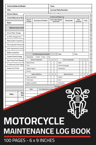 Motorcycle maintenance log - maintenance,
