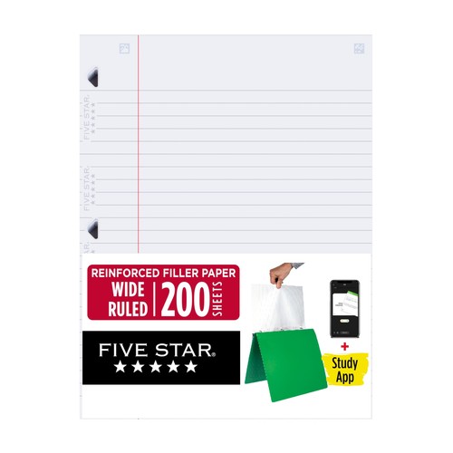 Five star loose leaf paper - loose,