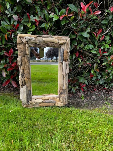 Beach driftwood mirror - driftwood,