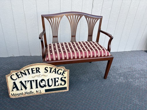 67325 mahogany settee - mahogany, loveseat