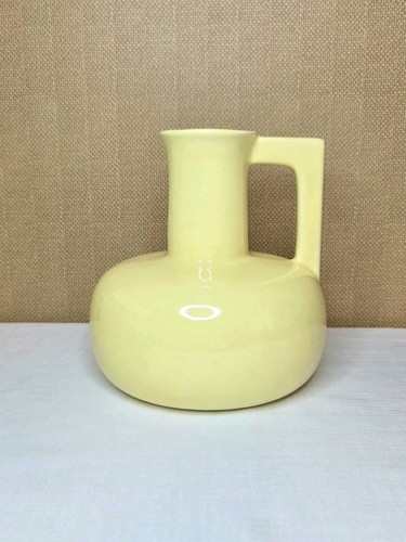 Yellow ceramic bud vase mcm - ceramic,