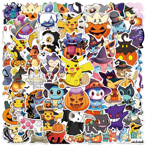 Halloween pokemon stickers - halloween,