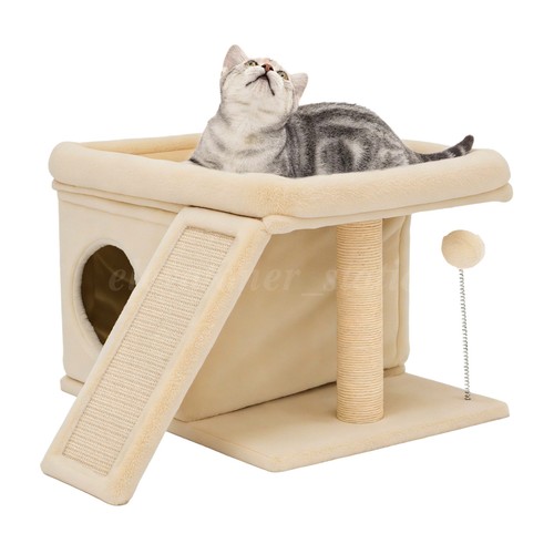 Tier cat tree tower with - 2-tier, top