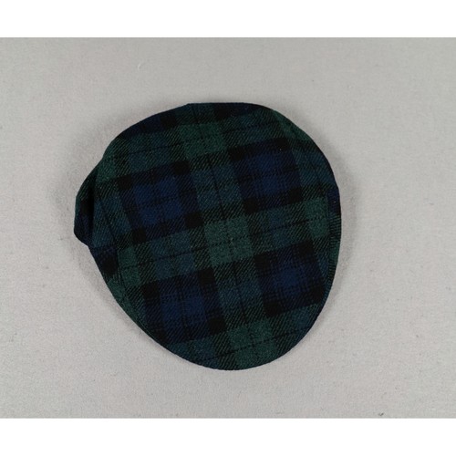 Lochcarron mens flat cap black - lochcarron,