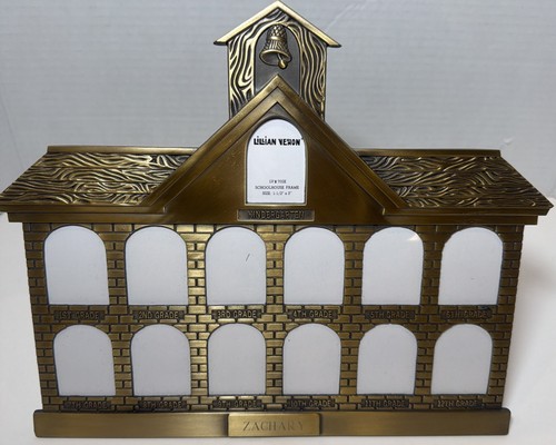 Vintage brass brick school - vintage,