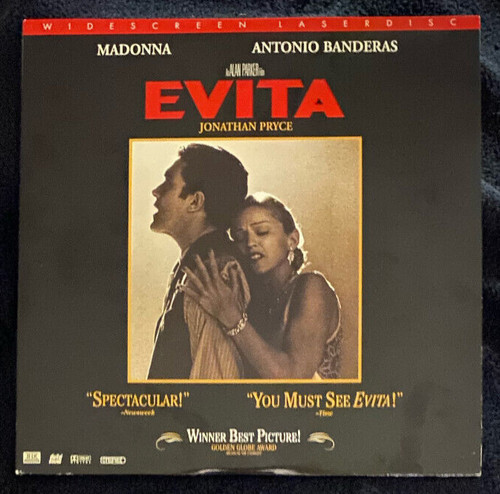 Evita laserdisc 1996 alan - laserdisc,