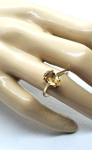 Natural pear cut citrine - natural,