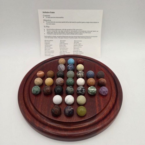 Miniature marble solitaire - marble,