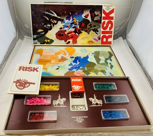1975 risk board game - board,