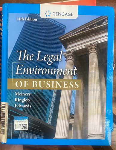 The legal environment - the, of