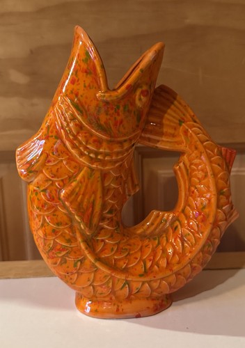 Vintage gurgle pot - pot, koi