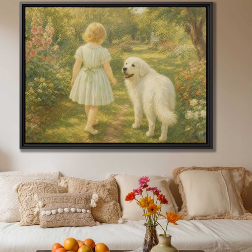 Great pyrenees dog oil - pyrenees,