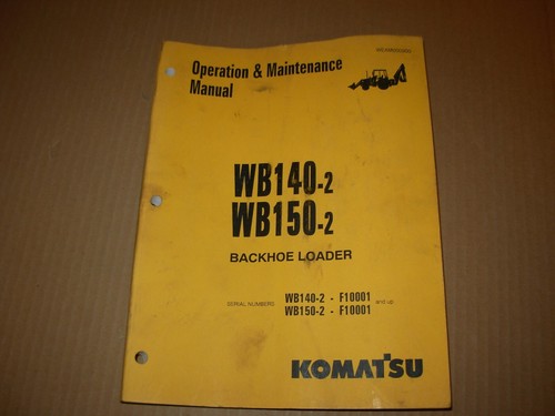 Komatsu wb140 wb150 - komatsu, wb140-2