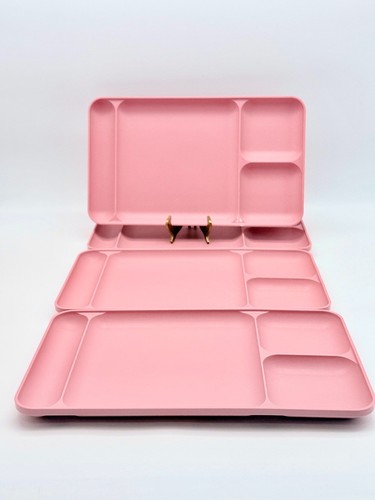 Mauve stackable tupperware - 4,