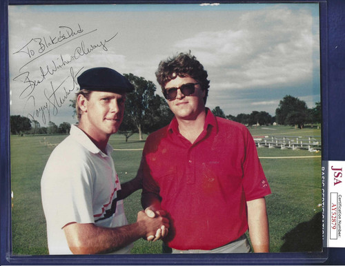Payne stewart autographed 8x10 - stewart,