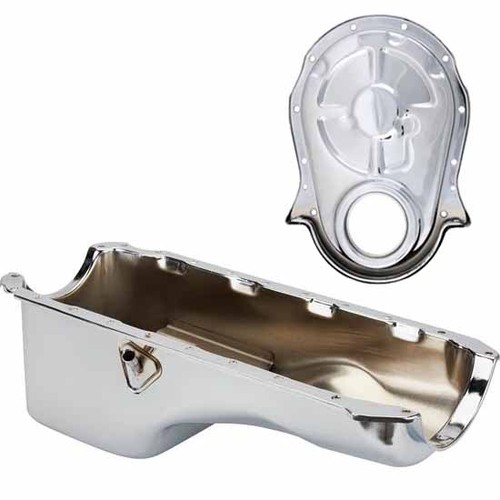 Chrome oil pan timing - pan,