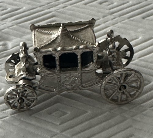 Vintage silver tone coach - silver,