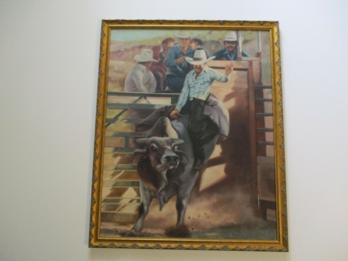 Nieto oil painting cowboy - j,
