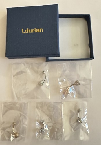 Belly button rings silver - 5,
