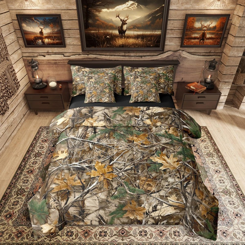Rustic camo piece - camo, bed