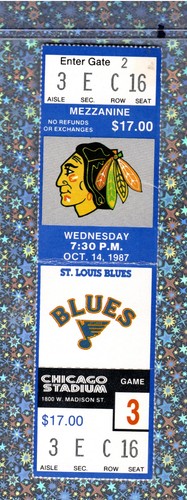 Denis savard 259 ticket - 2g#259,
