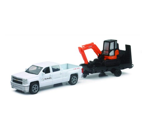 Newray excavator white chevy - excavator,