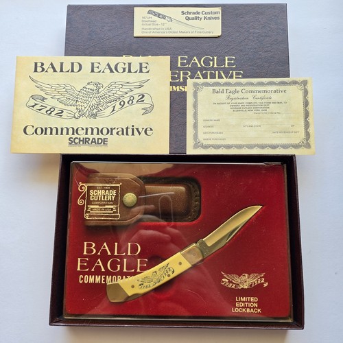 Vintage schrade usa bald - vintage, eagle