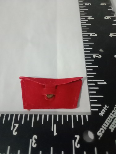 Barbie size red crush velvet - size,