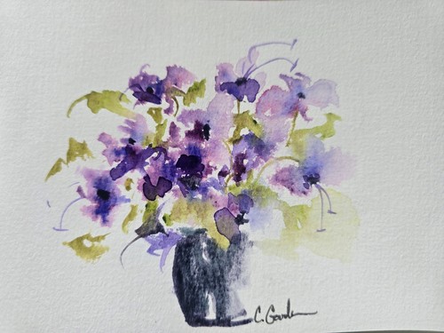 Original signed watercolor - original,
