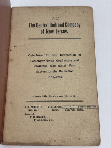 Vtg 1917 central - railroad, of