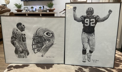 Green bay packers framed art - bay,