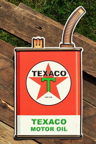 Texaco motor oil can - texaco,