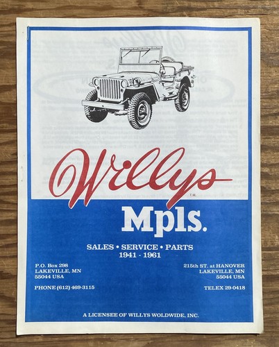 Old vintage willys mpls jeep - old,