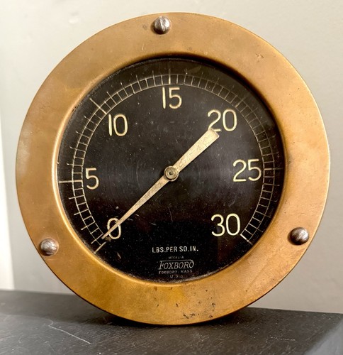 Antique brass foxboro boiler - brass,