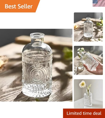 Elegant small glass vase - glass,
