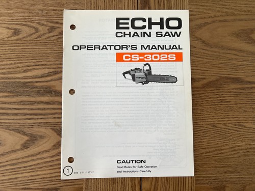 Echo chain saw 302s - cs-302s, cs-302