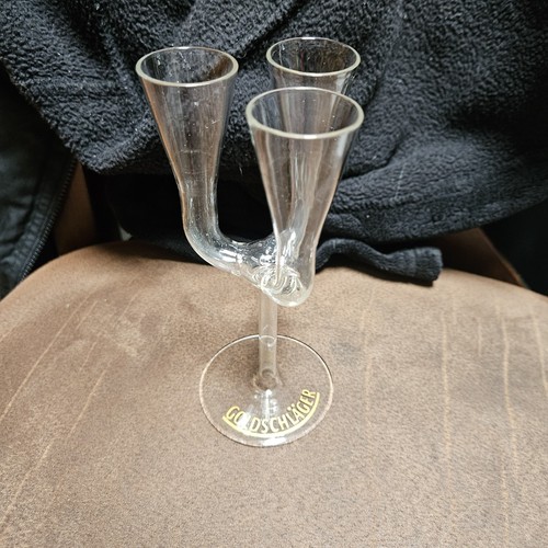 Goldschlager tri flute - flute, shot