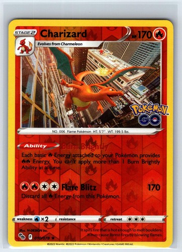 Charizard 010 078 rare pokemon - charizard,