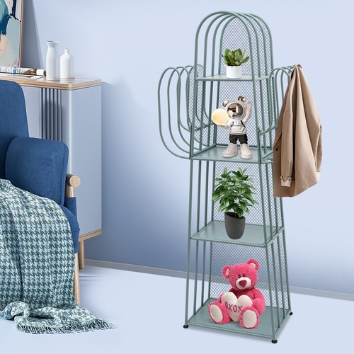 Freestanding book shelf tier - freestanding, 4-tier