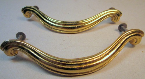 Bright brass scroll work - brass,